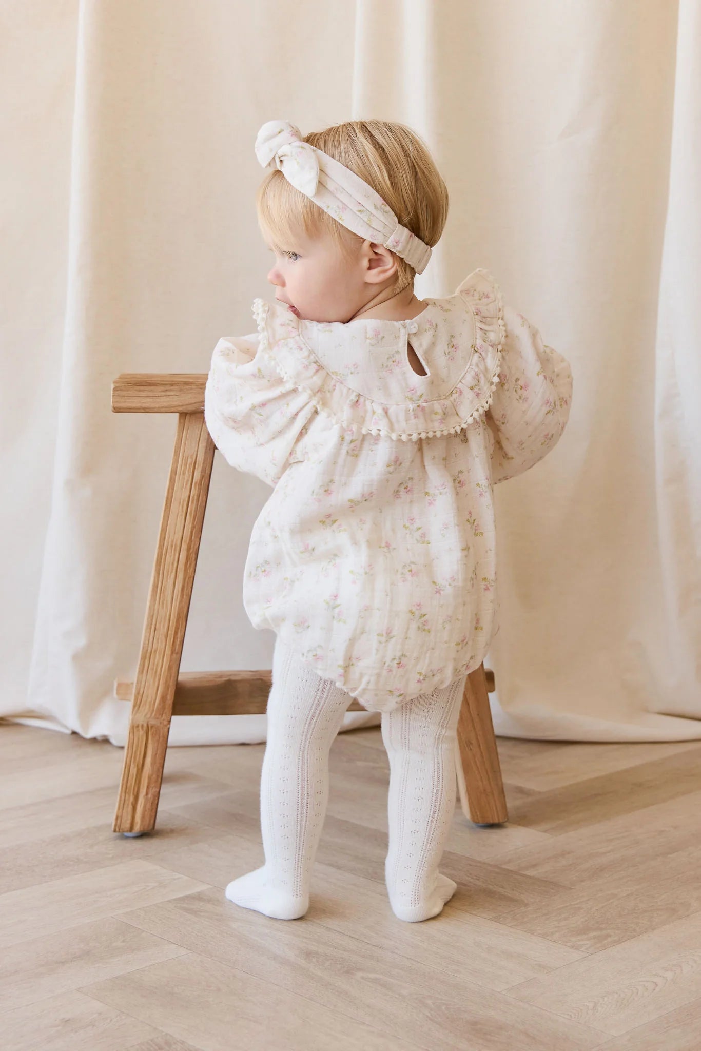 Jamie Kay - Organic Cotton Muslin Malia Playsuit - Emelia Pink