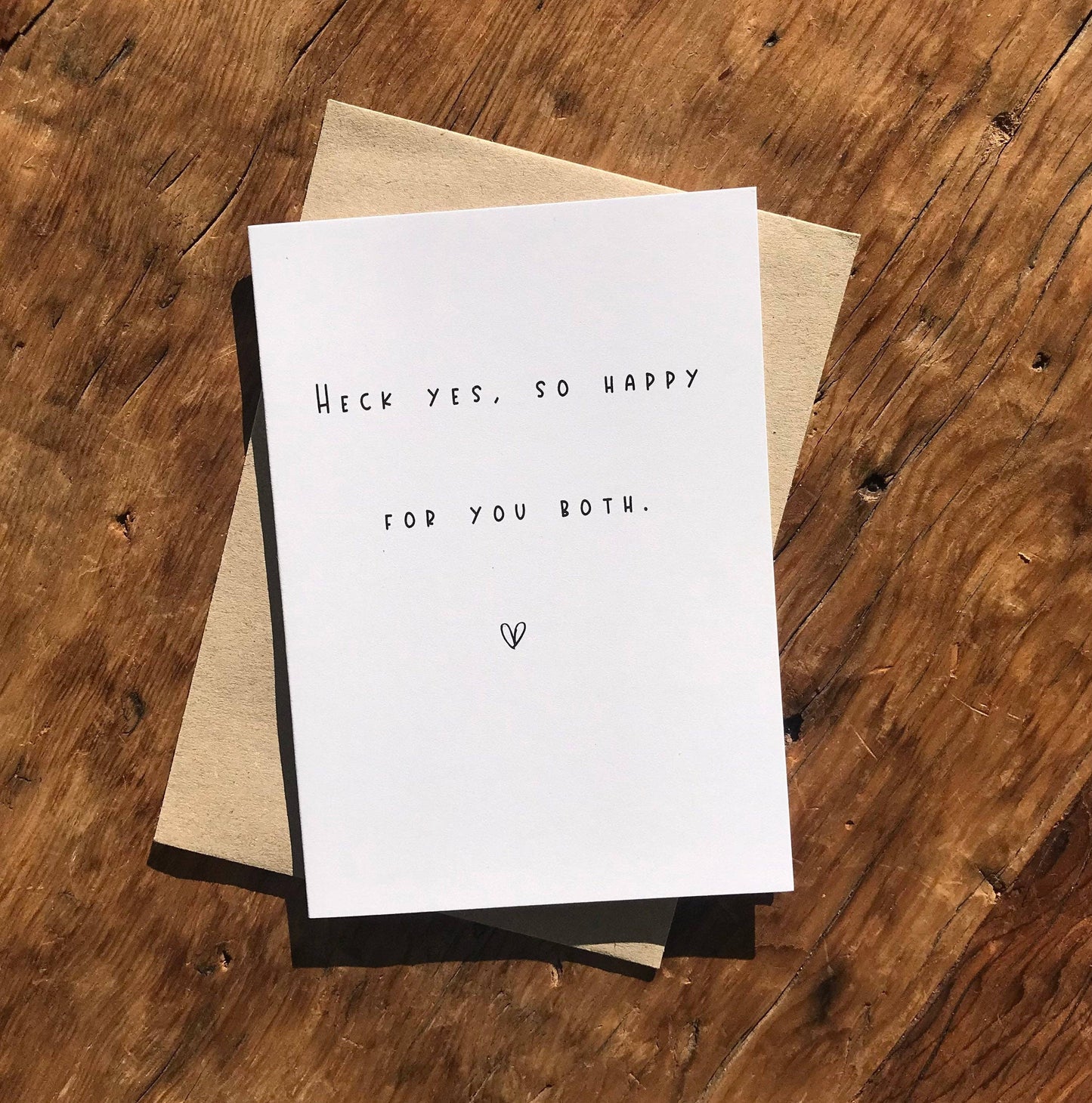 To & From Cards - Heck Yes, so Happy for You Both!
