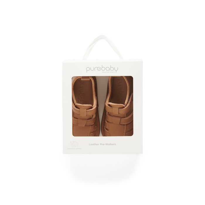 Purebaby - Leather Sandals - Tan