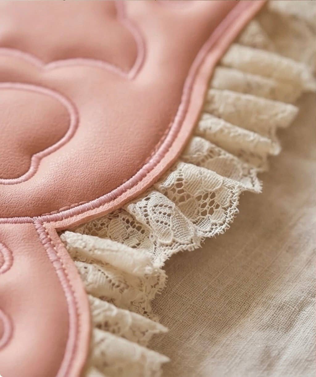 Vintage Lace Vegan Leather Butterfly Wings