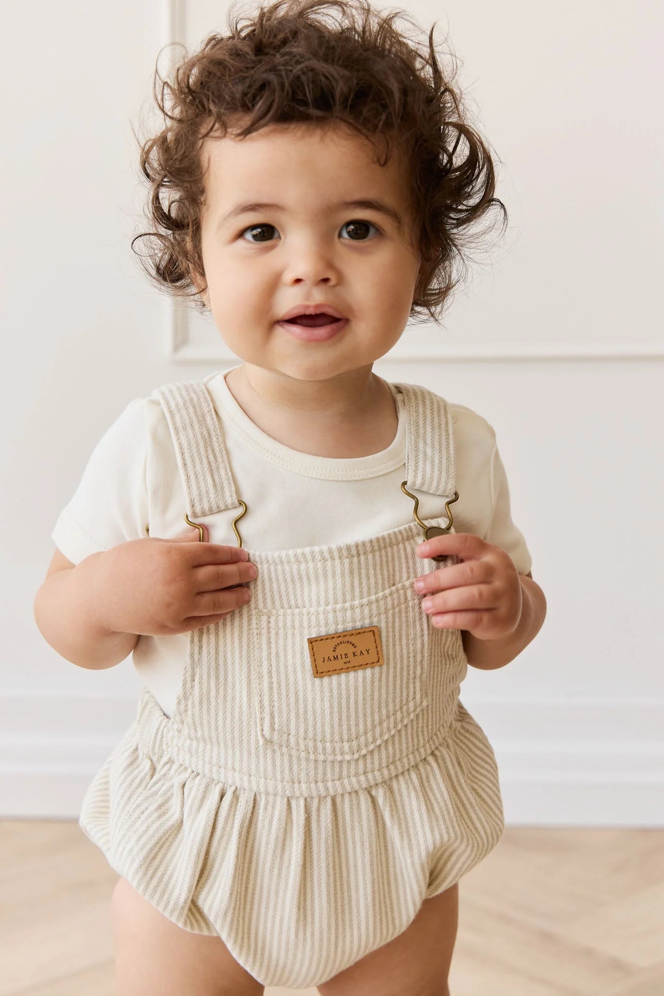 Jamie Kay - Pax Playsuit - Stripe Sandy Brown/Cloud