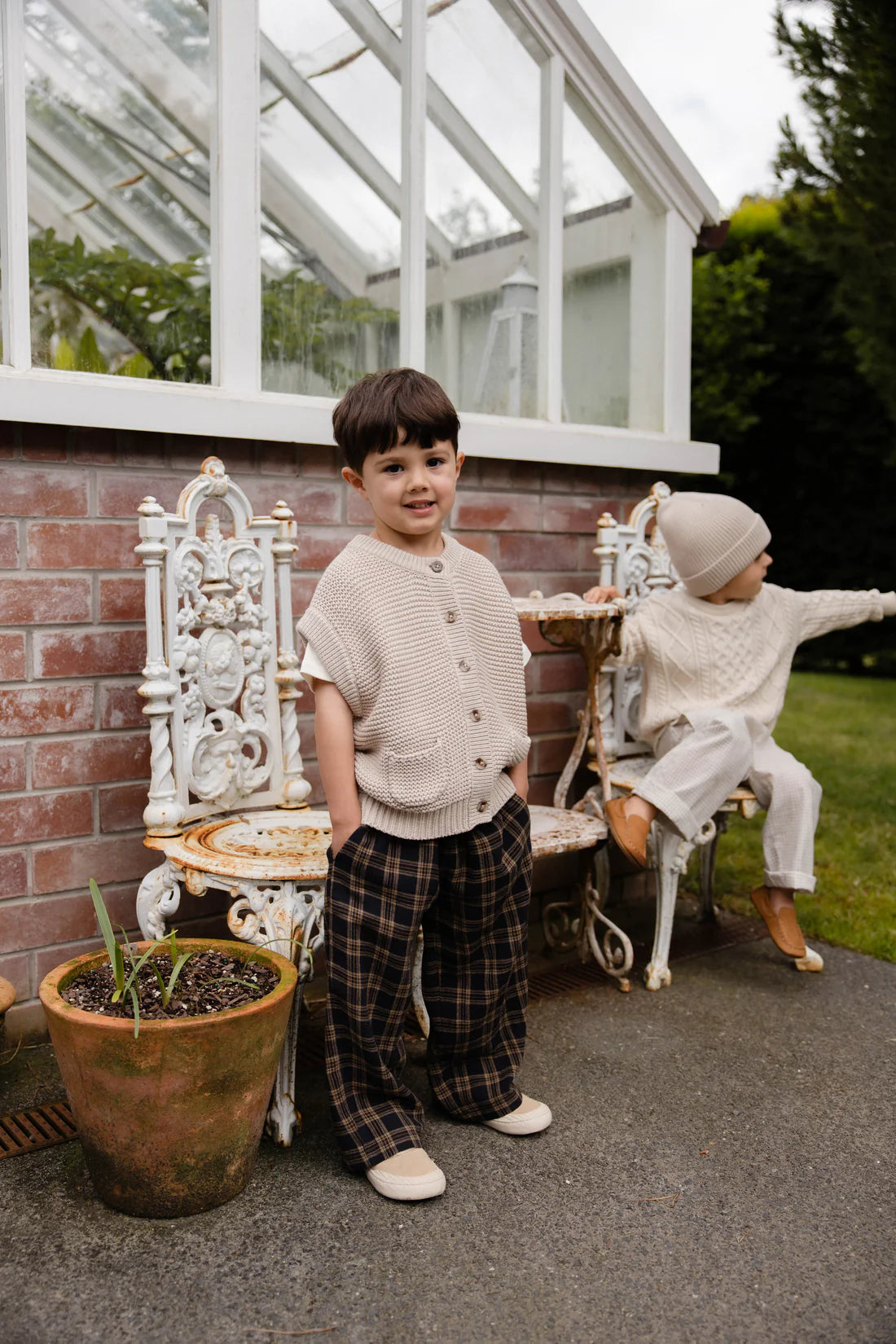 Jamie Kay - Organic Cotton Kenji Pant - Woodland Check