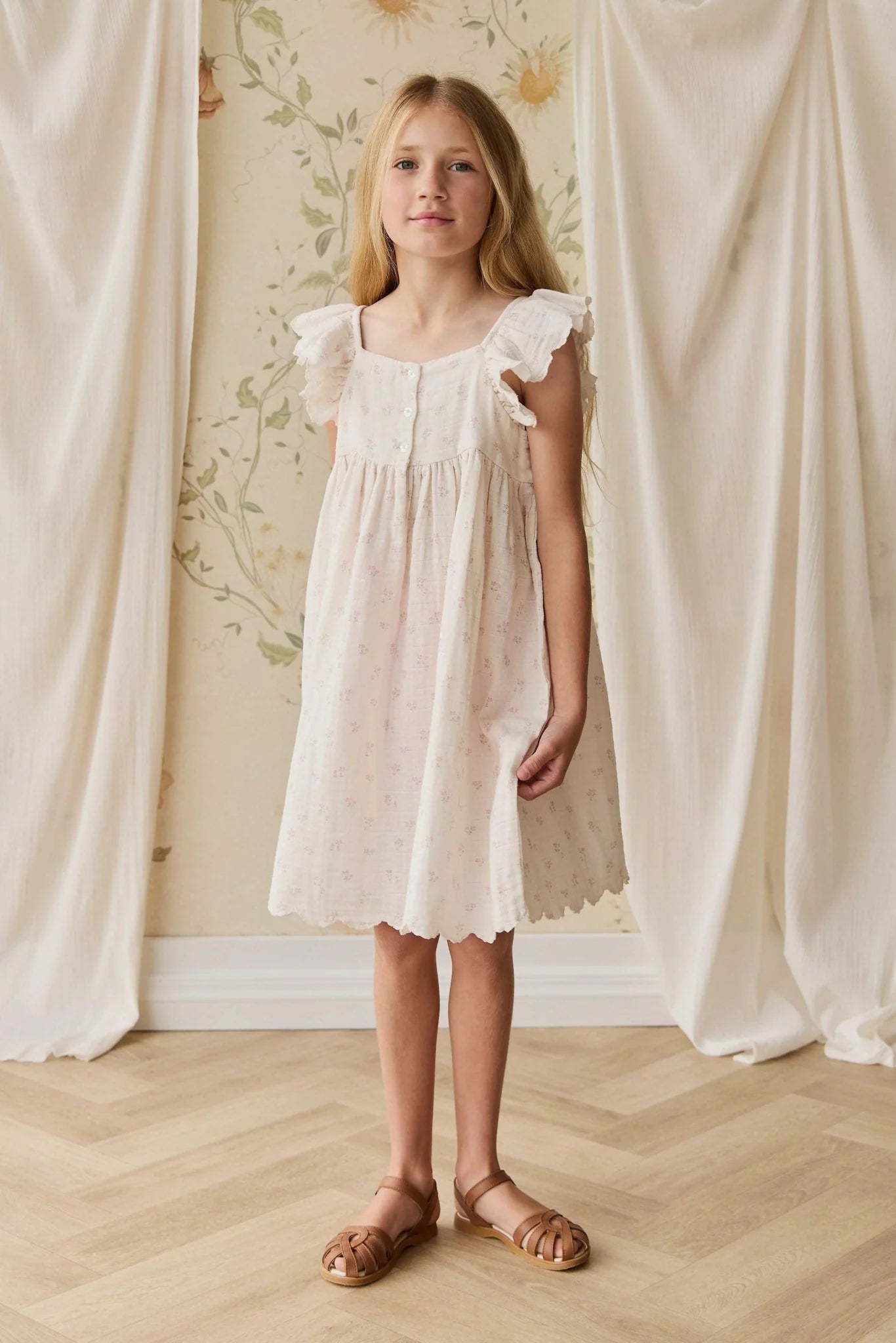 Jamie Kay - Organic Cotton Muslin Annalise Dress - Pauline Pink