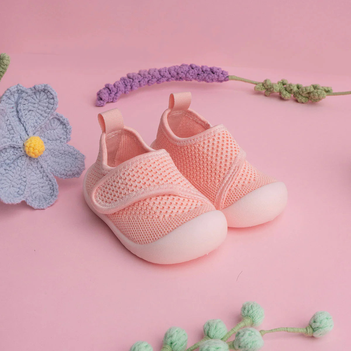 Duckies - Velcro - Pink