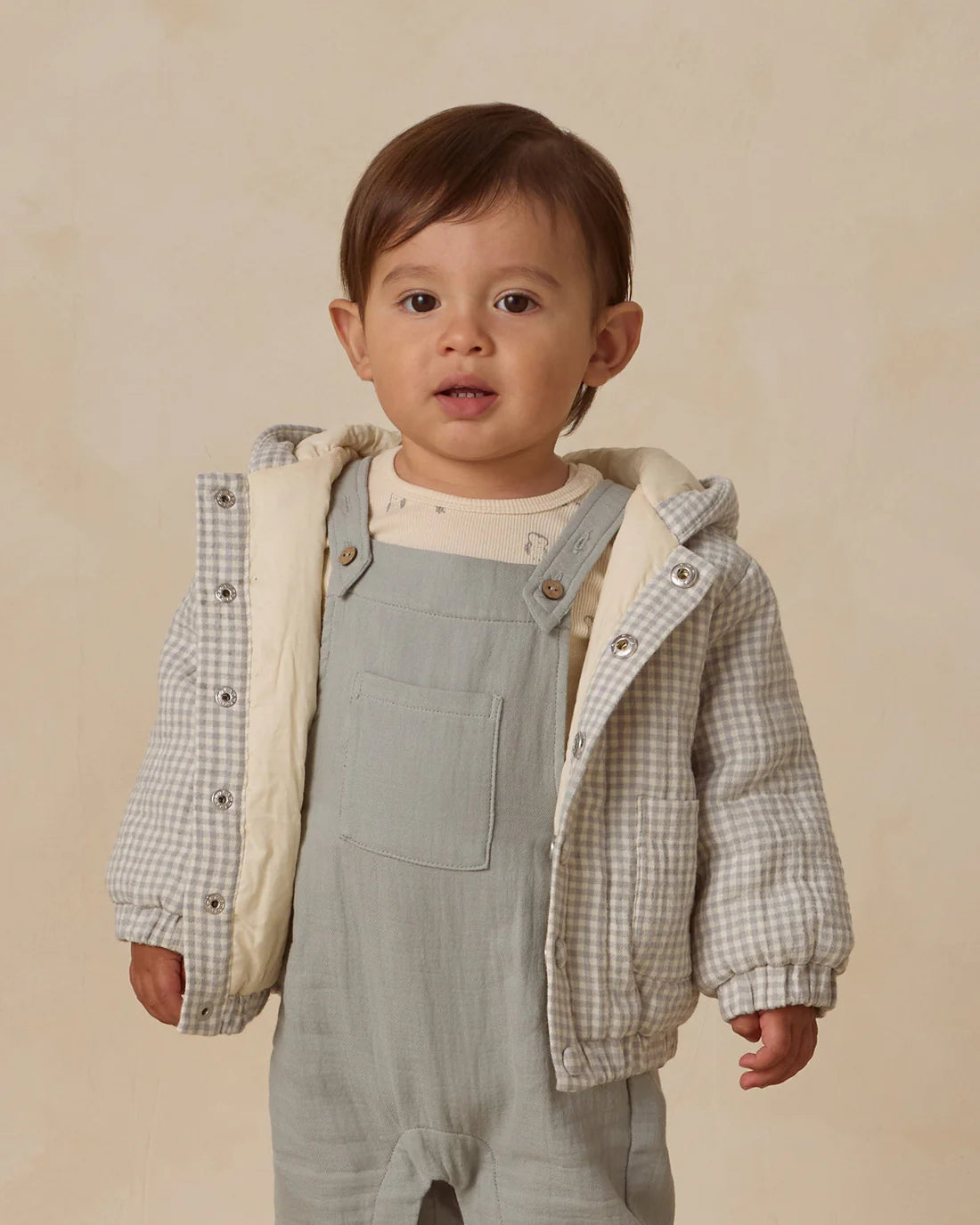 Quincy Mae - Baby Overall - Steel Blue