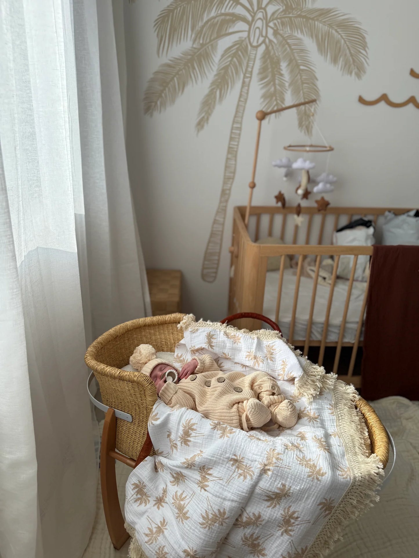 3 Little Crows - Knitted Romper - Oat