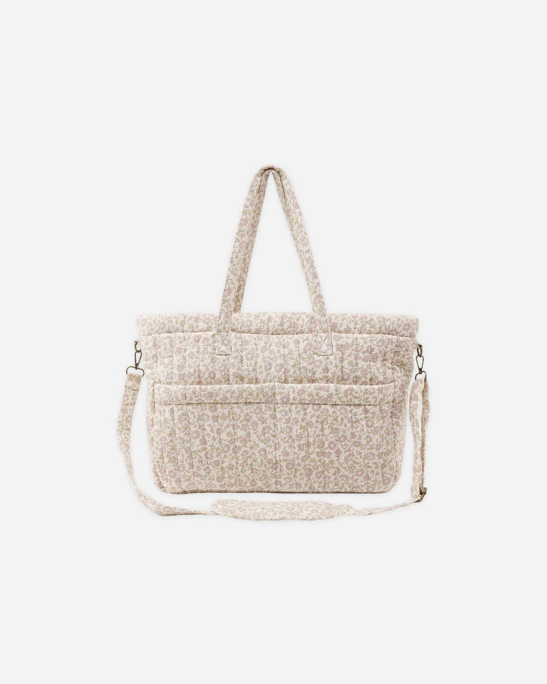 Quincy Mae - Diaper Bag + Changing Mat - Wildflower Woven