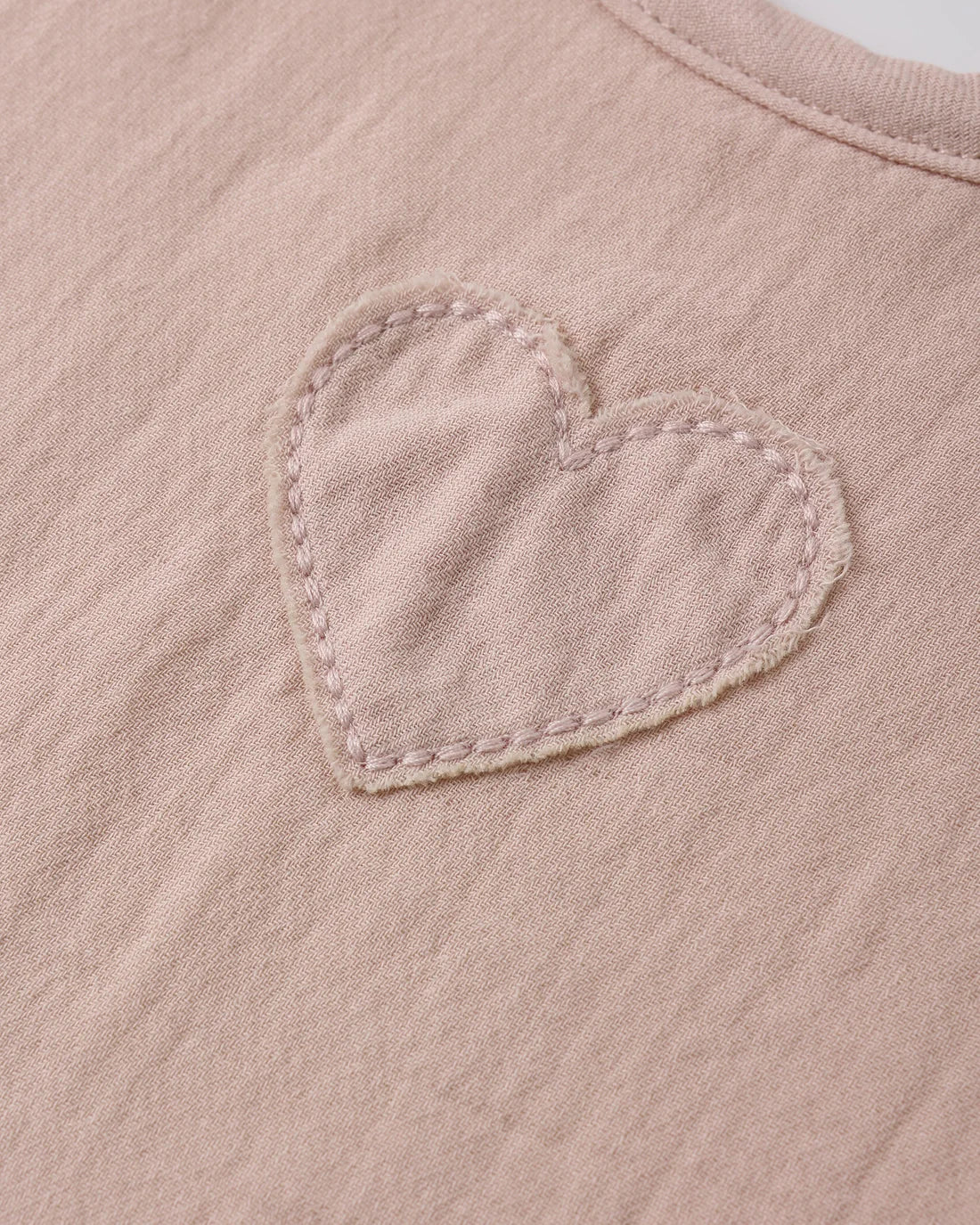 Quincy Mae - Woven Tie Bib - Blush