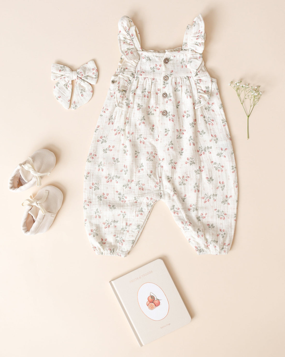 Quincy Mae - Nova Romper - Strawberries