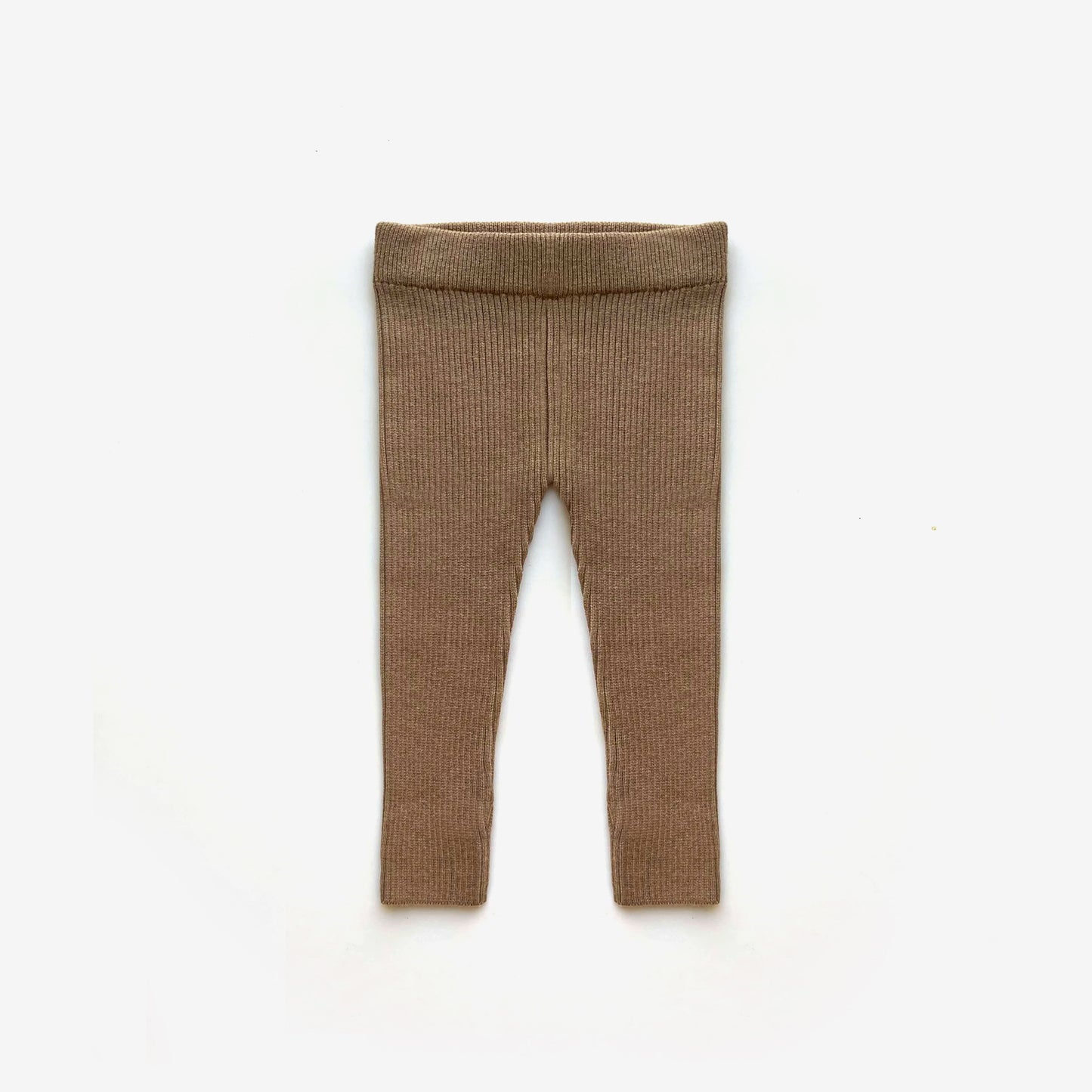The Rest - Organic Cotton Rib Knit Leggings - Mud