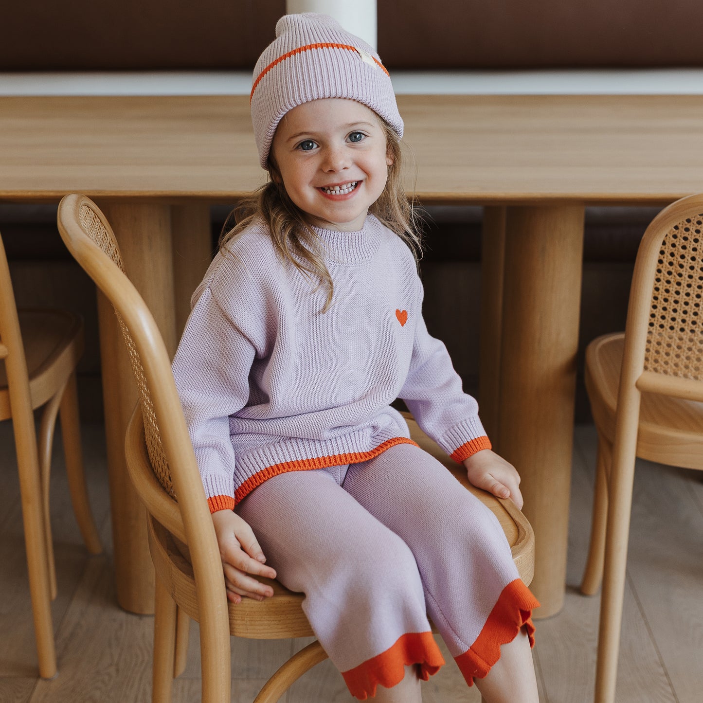 The Rest - Organic Cotton Knit Jumper - Lilac Dip