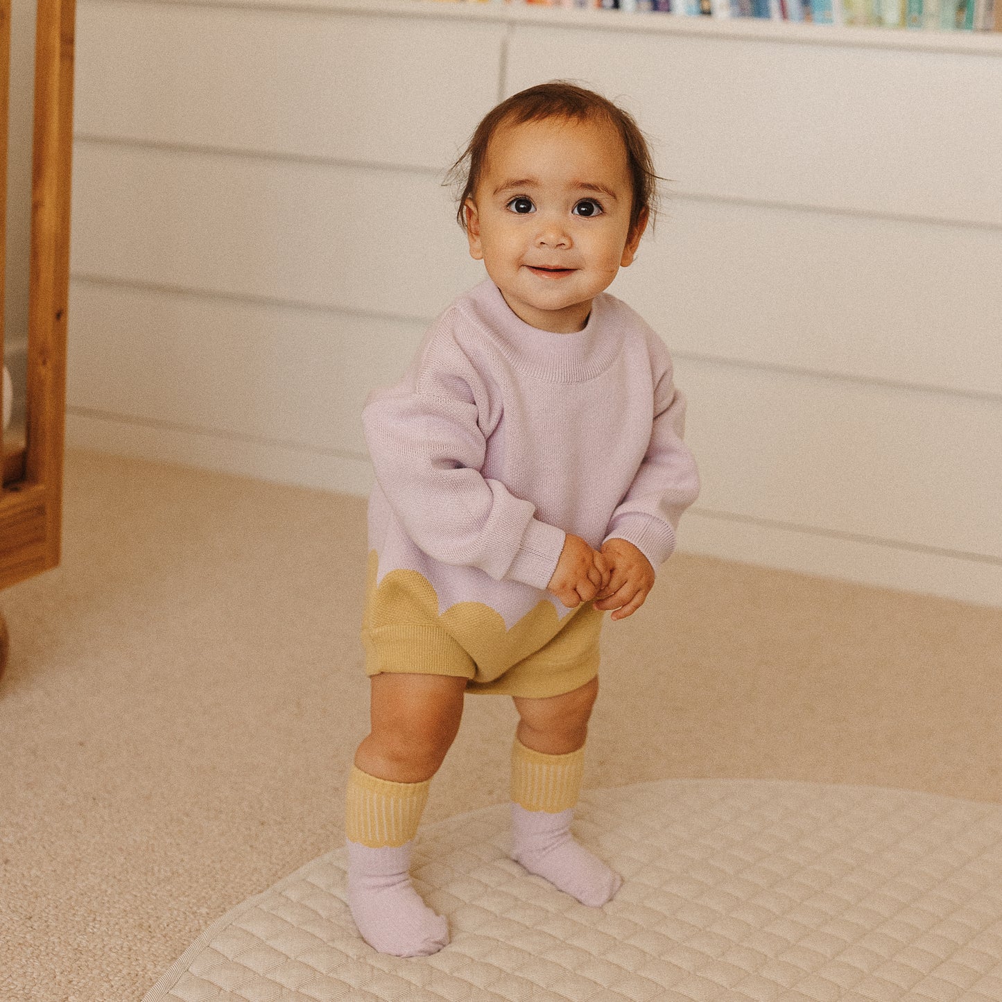 The Rest - Knit Romper - Scallop