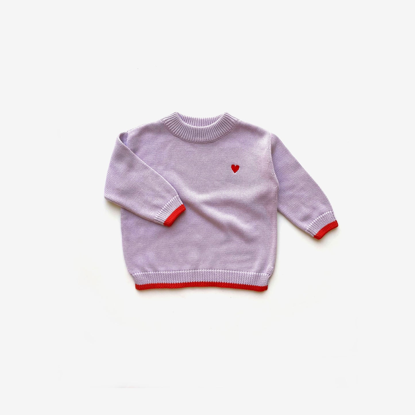 The Rest - Organic Cotton Knit Jumper - Lilac Dip
