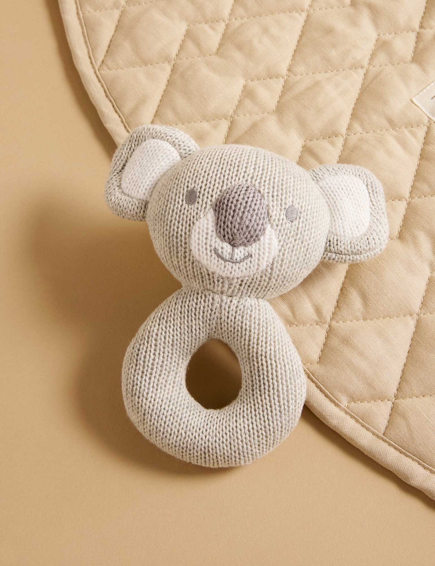 Purebaby - Knitted Rattle - Koala