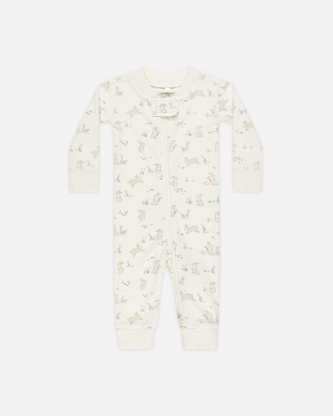 Quincy Mae - Zip Longsleeve Sleeper - Bunnies