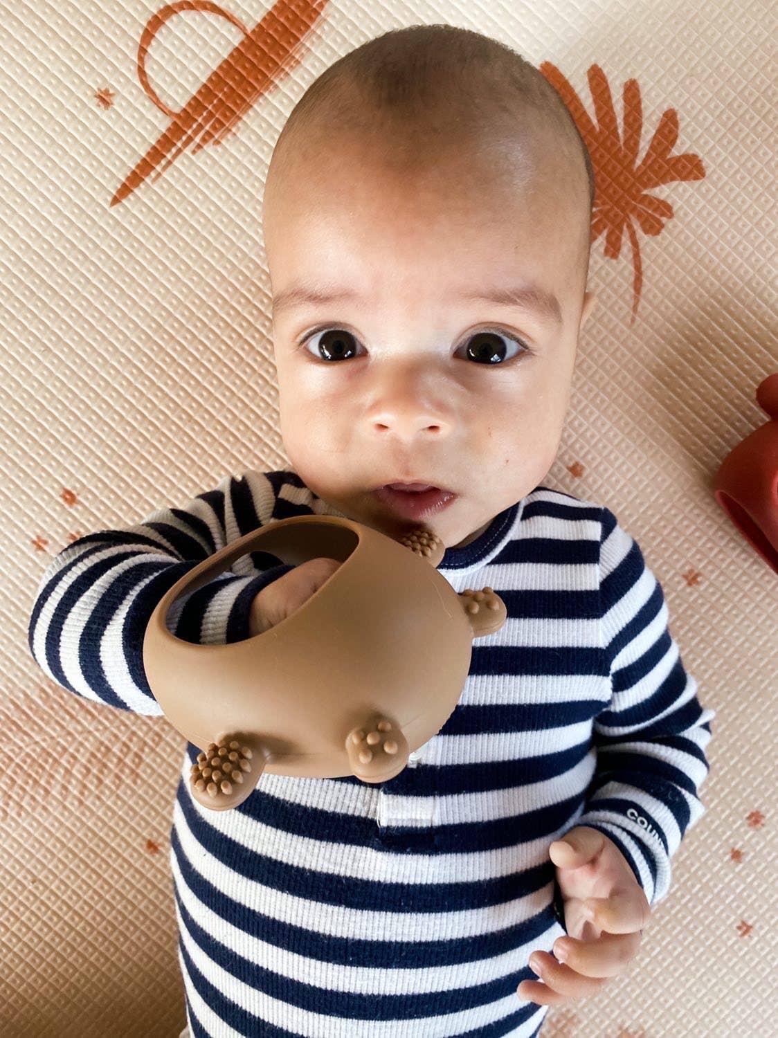 Zebra Babies - Teething Silicone Bear - Oatmeal