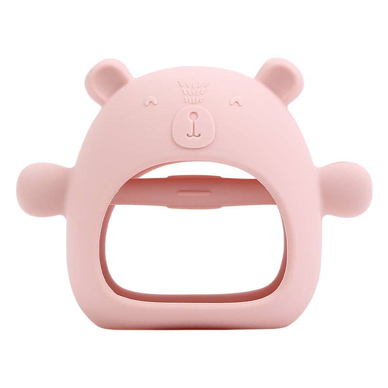 Zebra Babies - Teething Silicone Bear - Pink