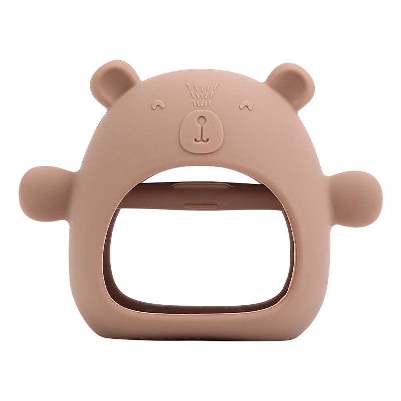 Zebra Babies - Teething Silicone Bear - Oatmeal