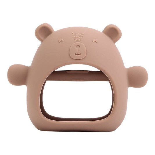 Zebra Babies - Teething Silicone Bear - Oatmeal