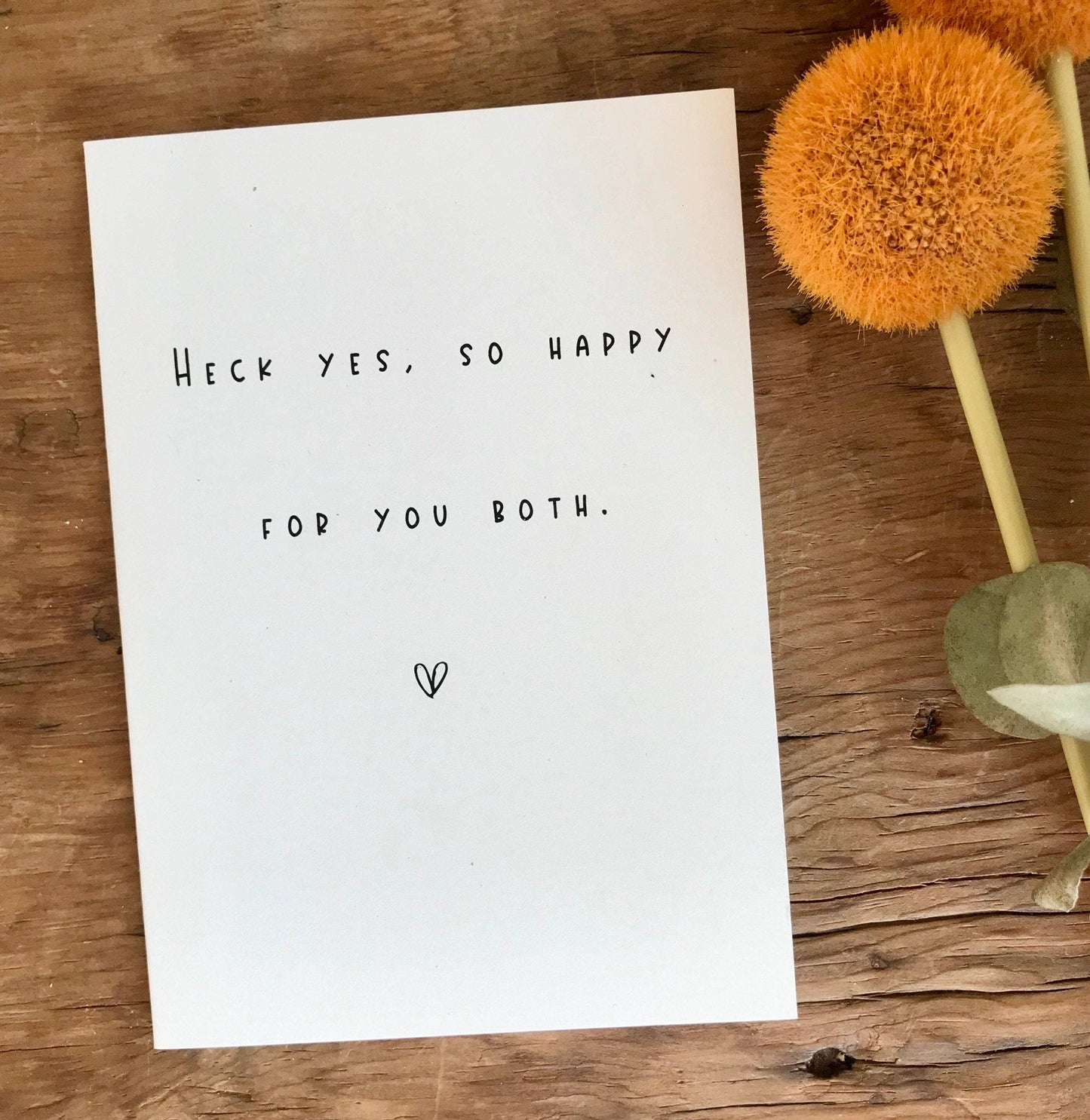 To & From Cards - Heck Yes, so Happy for You Both!
