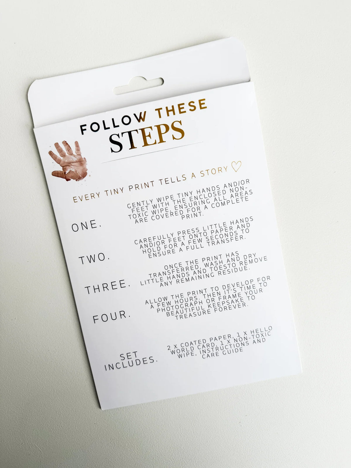 Petite + Co - Inkless Baby Prints - Hand & footprint Keepsake