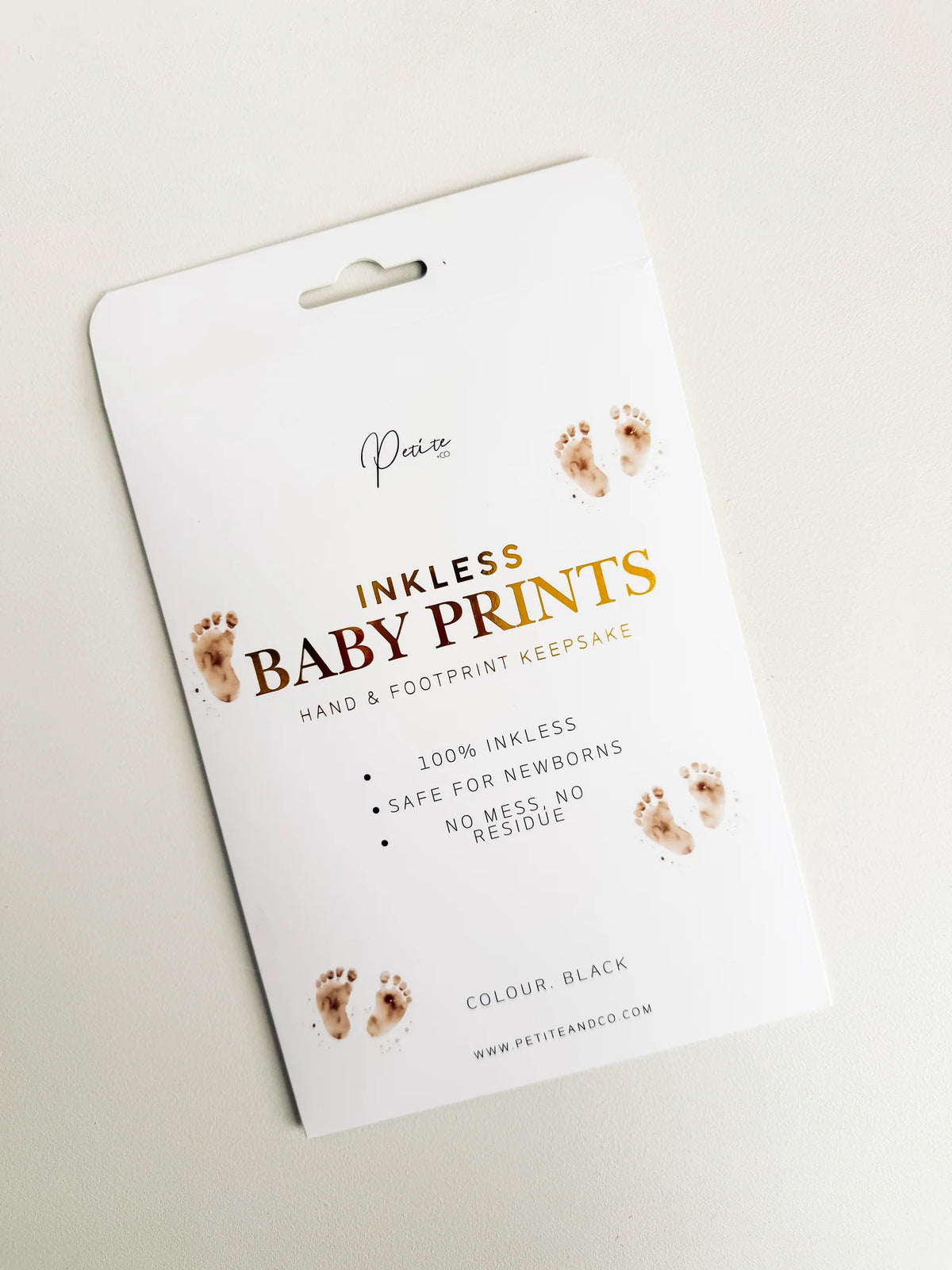 Petite + Co - Inkless Baby Prints - Hand & footprint Keepsake
