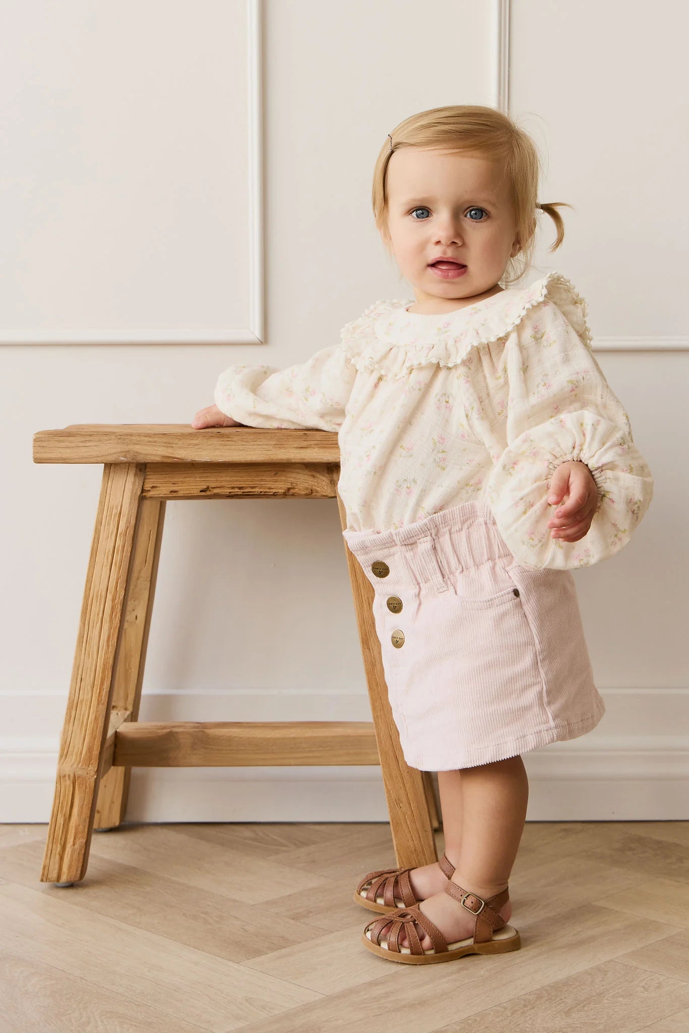 Jamie Kay - Organic Cotton Muslin Malia Playsuit - Emelia Pink