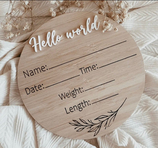 Penny And Co - Writeable Birth Announcement - Neutral