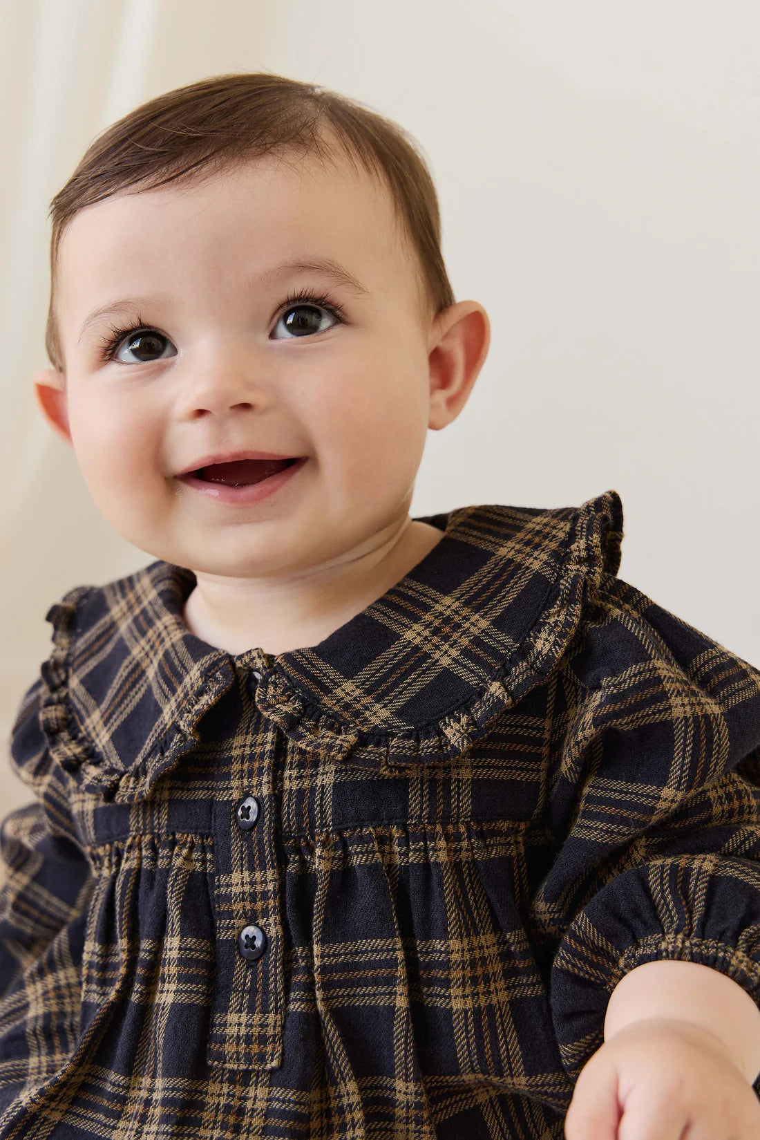Jamie Kay - Organic Cotton Elowen Playsuit - Woodland Check
