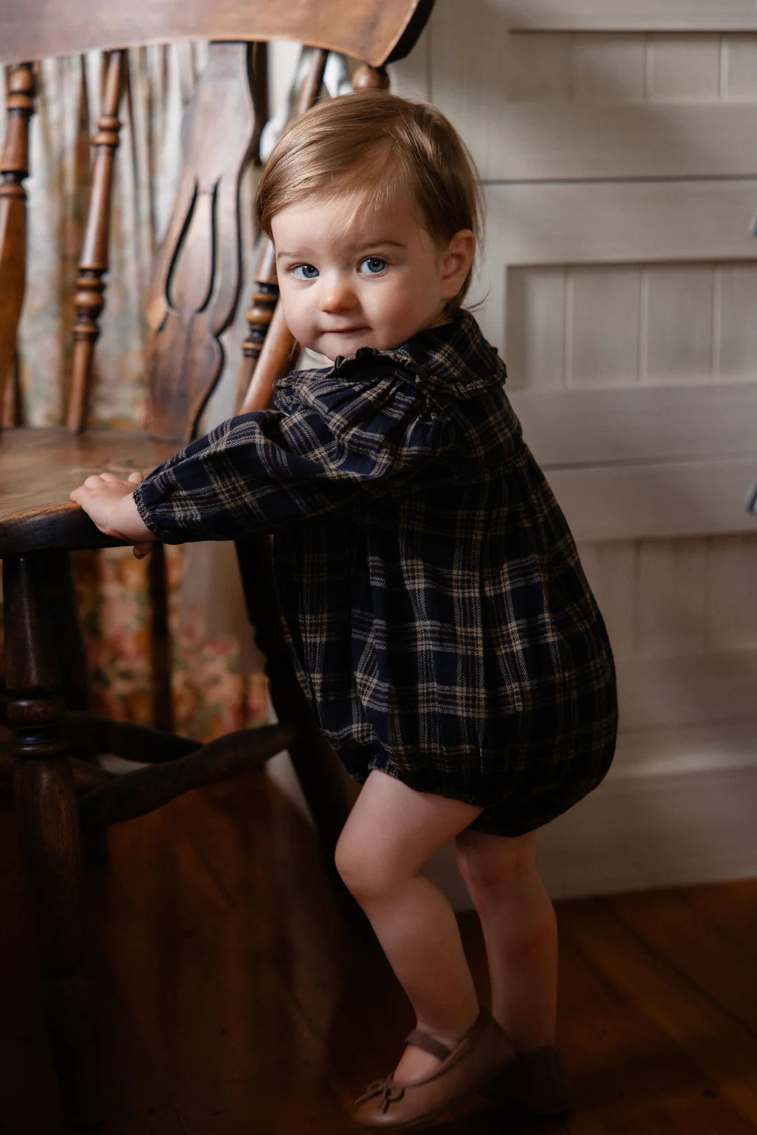 Jamie Kay - Organic Cotton Elowen Playsuit - Woodland Check