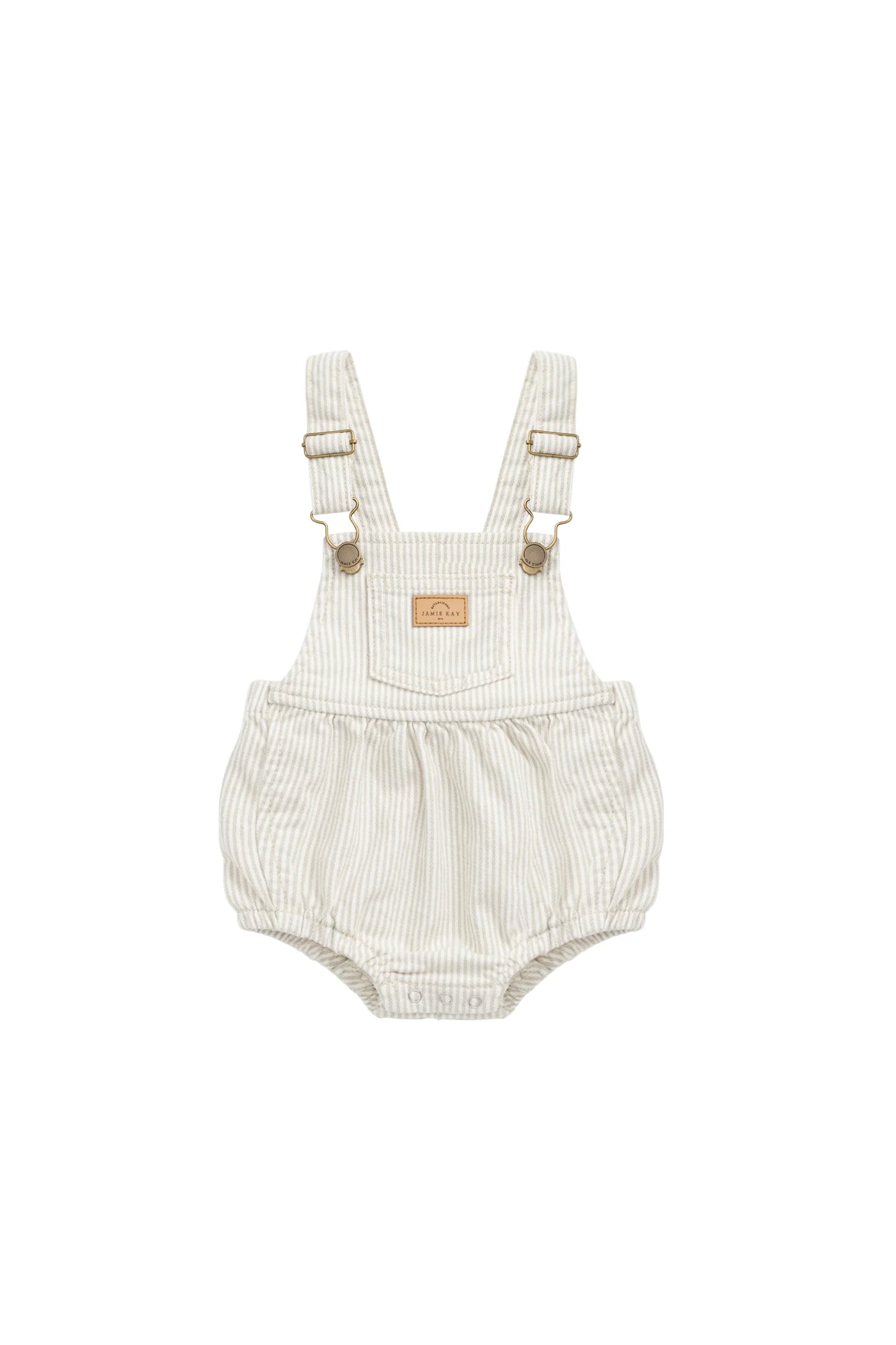 Jamie Kay - Pax Playsuit - Stripe Sandy Brown/Cloud