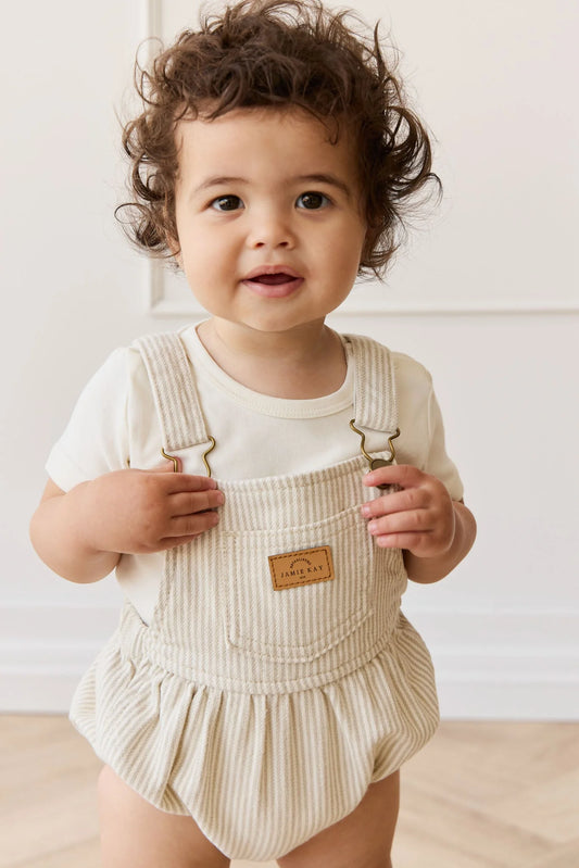 Jamie Kay - Pax Playsuit - Stripe Sandy Brown/Cloud