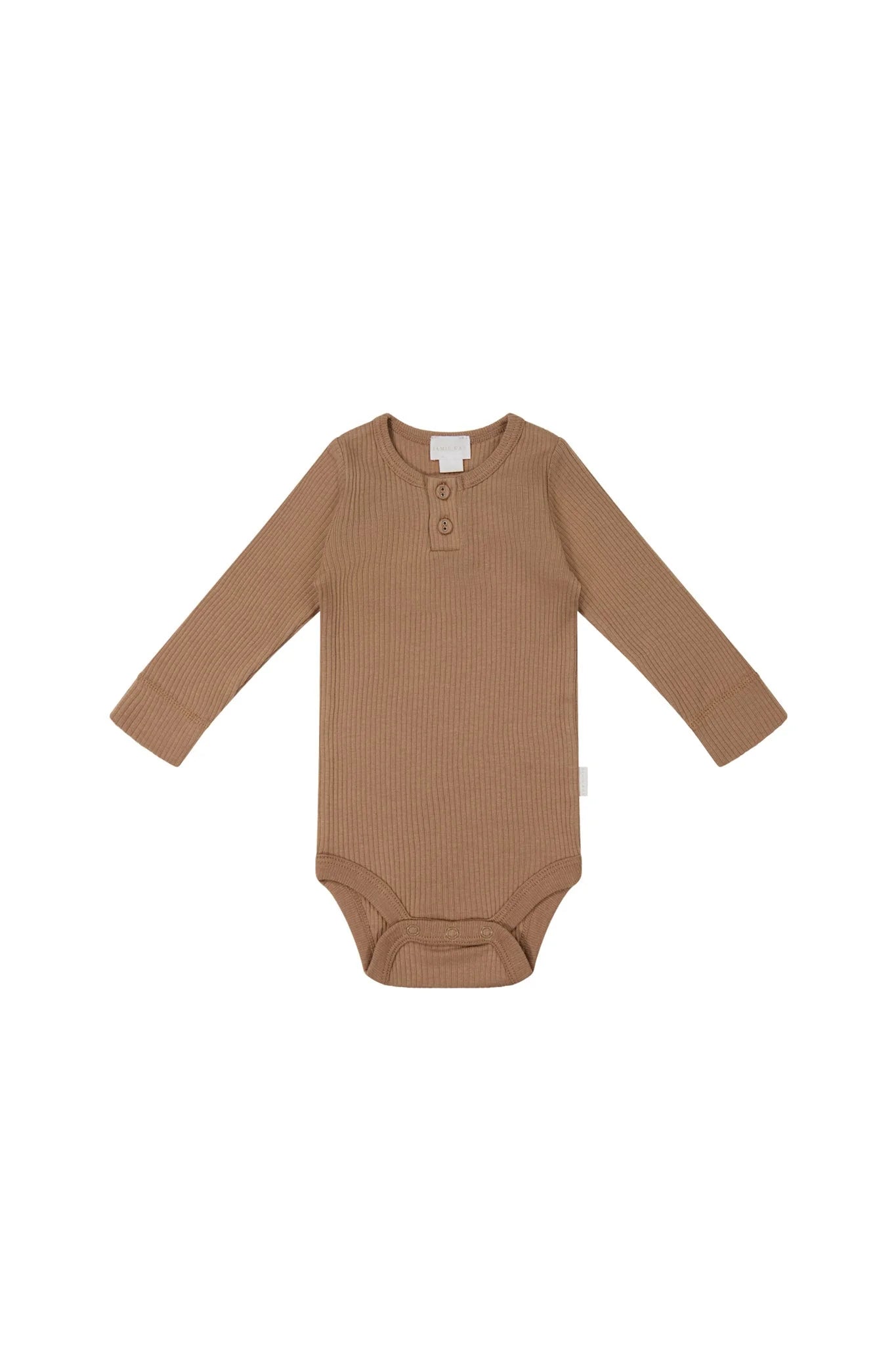 Jamie Kay - Organic Cotton Modal Long Sleeve Bodysuit - Cavern Clay