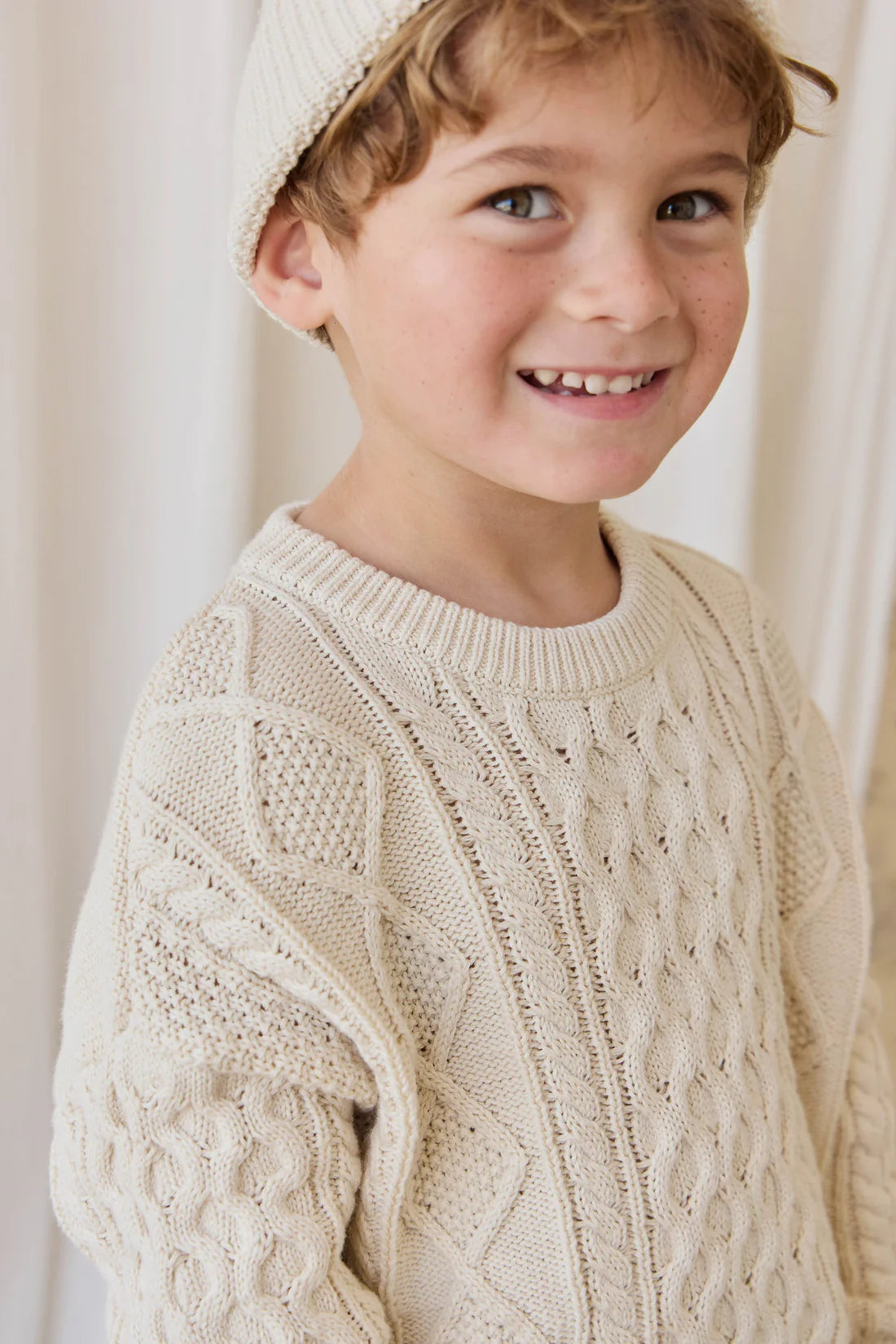 Jamie Kay - Sawyer Knit Jumper - Vanilla