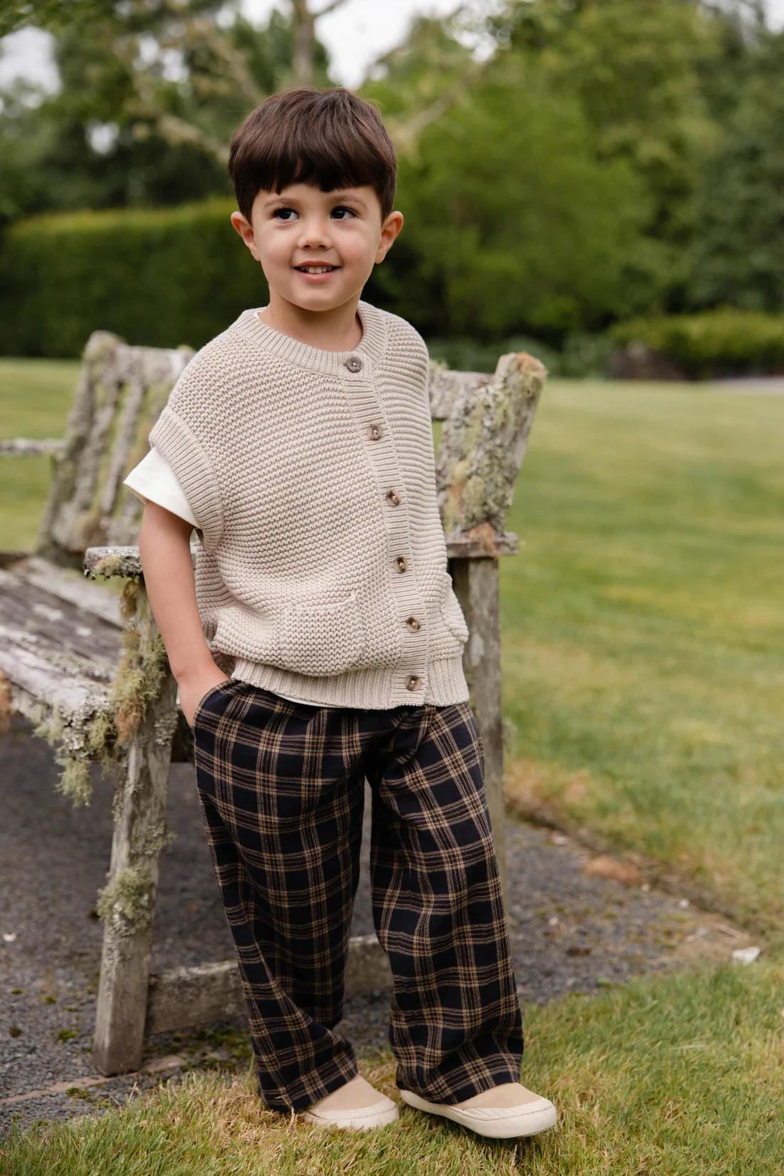 Jamie Kay - Organic Cotton Kenji Pant - Woodland Check