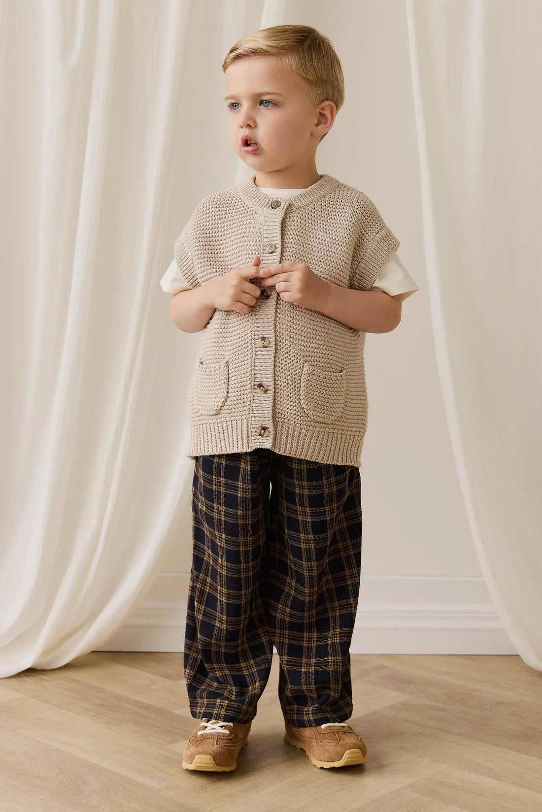 Jamie Kay - Organic Cotton Kenji Pant - Woodland Check
