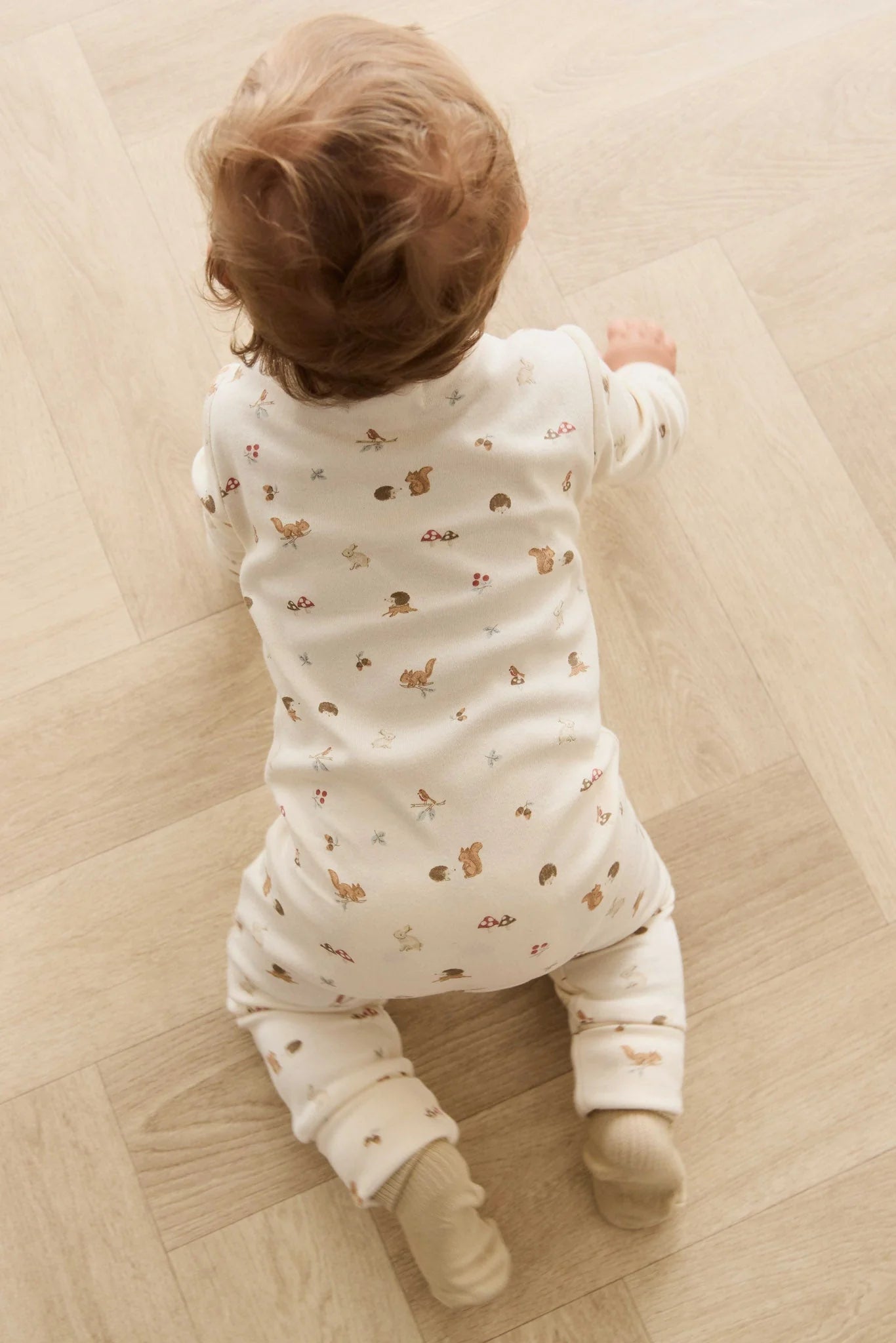 Jamie Kay - Organic Cotton Reese Zip Onepiece - Forest Gathering