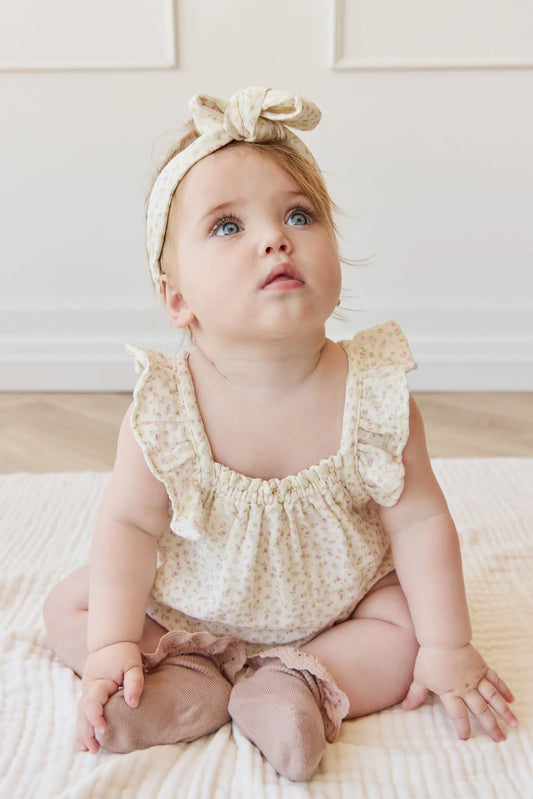 Jamie Kay -  Organic Cotton Muslin Tiana Playsuit - Pippa Pink