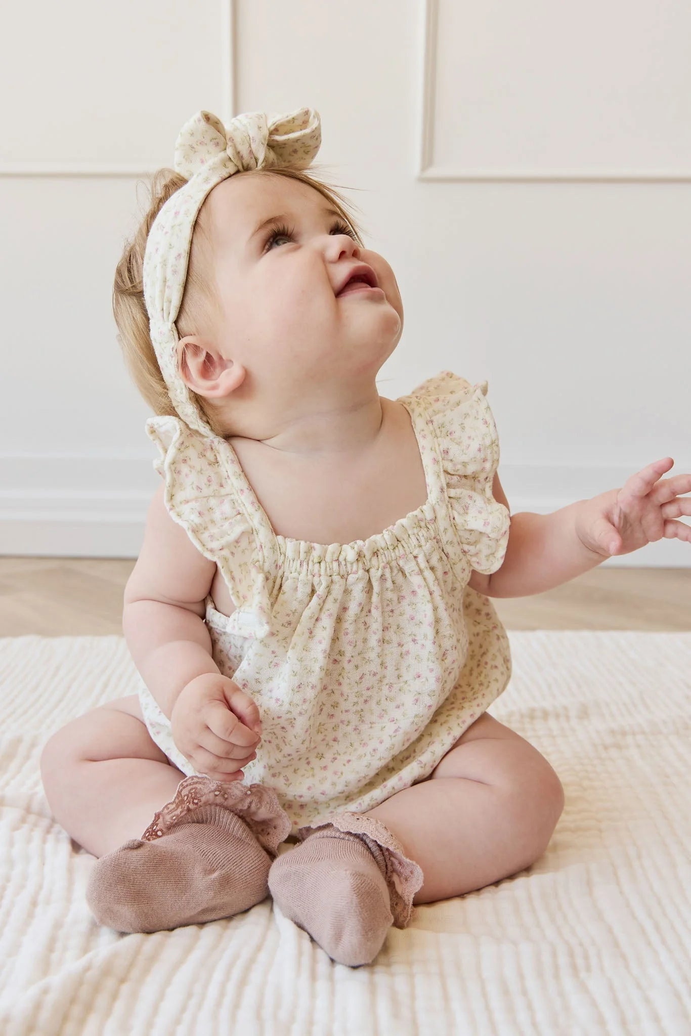 Jamie Kay -  Organic Cotton Muslin Tiana Playsuit - Pippa Pink
