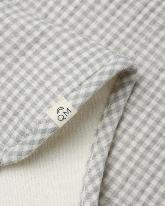 Quincy Mae - 2 Pack Burp Cloth - Bluebell & Blue Gingham