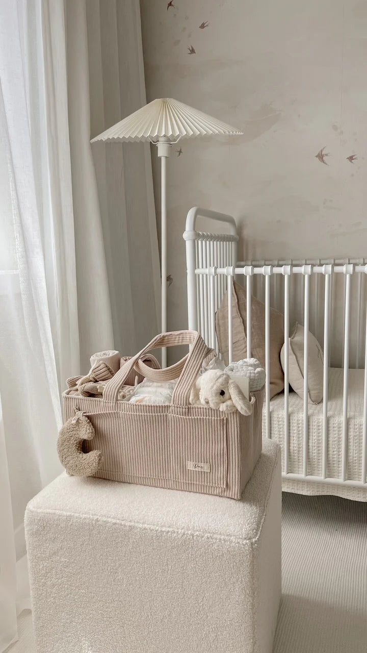 Petite + Co - Nappy Cadde Organiser - Cord Taupe