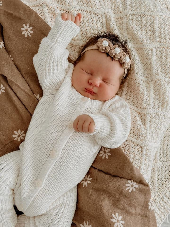 Petite + Co - Every Day Ribbed Romper - Milk
