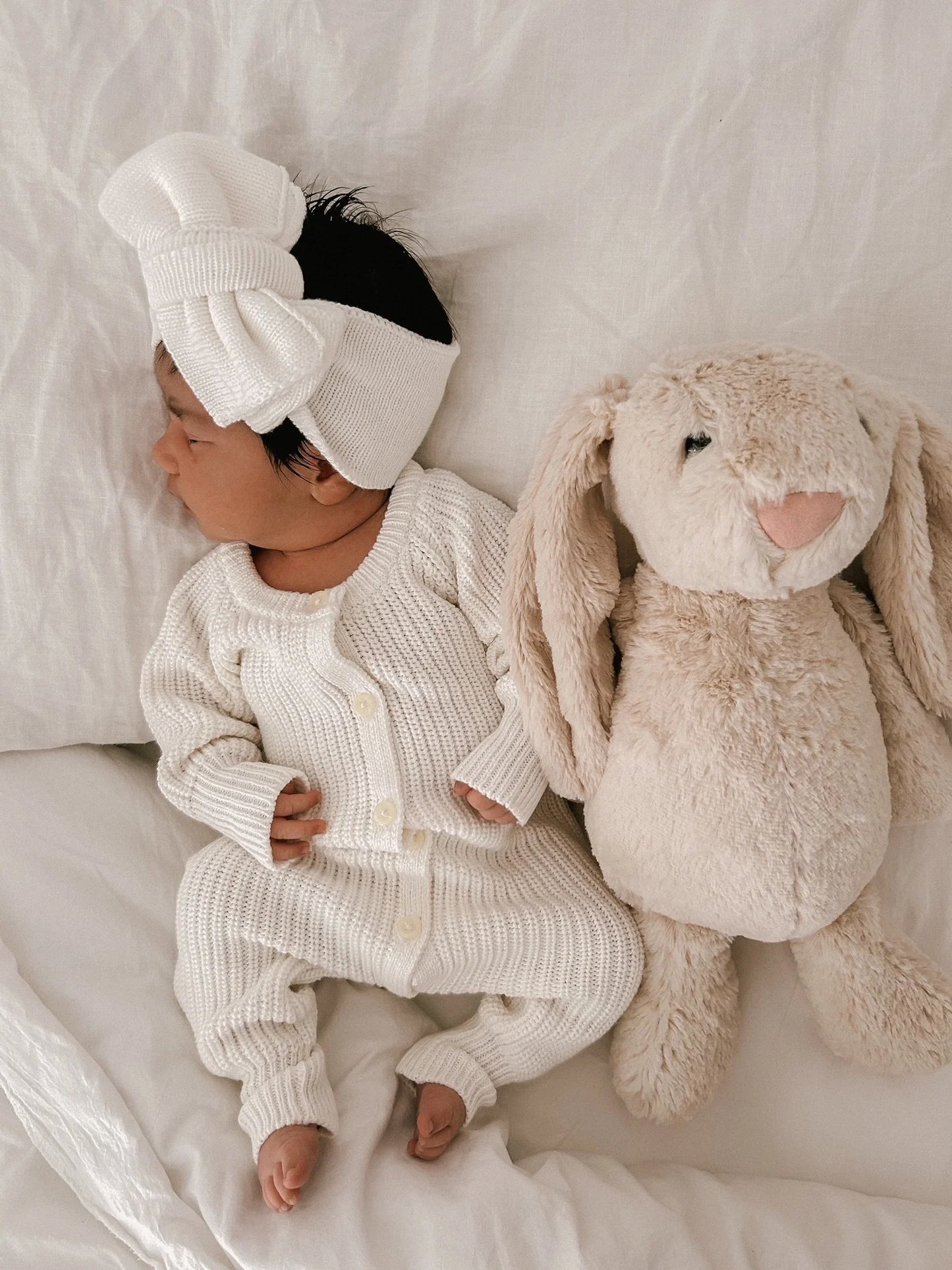 Petite + Co - Every Day Ribbed Romper - Milk