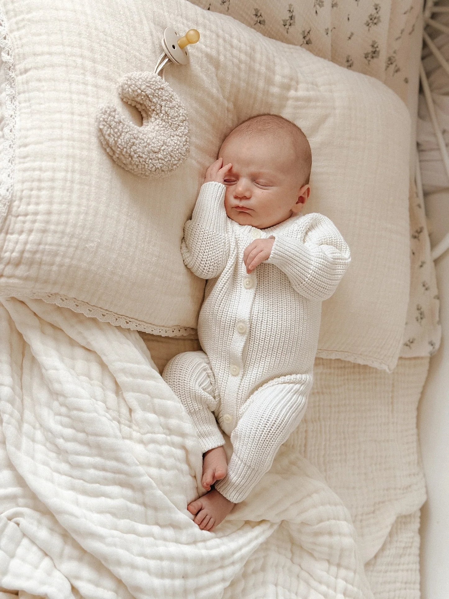 Petite + Co - Every Day Ribbed Romper - Milk