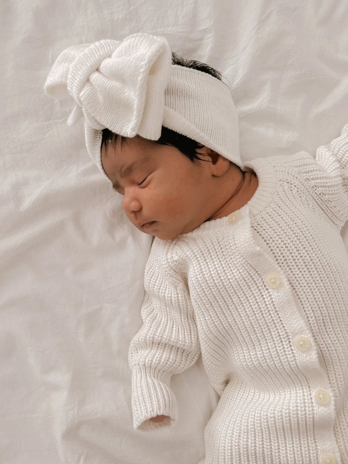 Petite + Co - Every Day Ribbed Romper - Milk