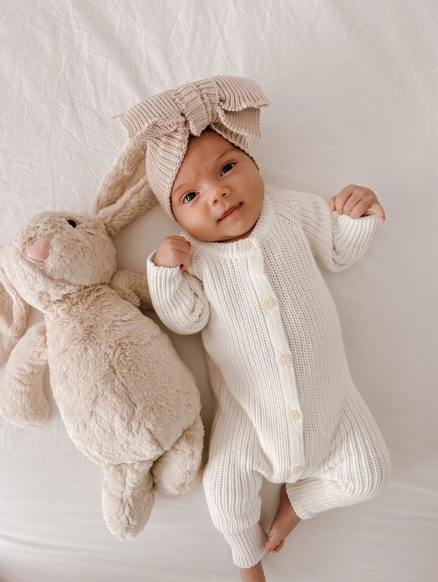 Petite + Co - Every Day Ribbed Romper - Milk