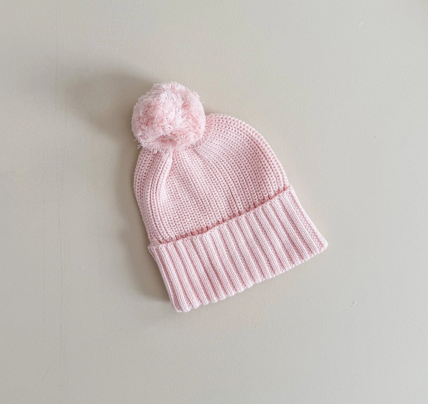 Petite + Co - Cuff Knit Beanie - Baby Pink