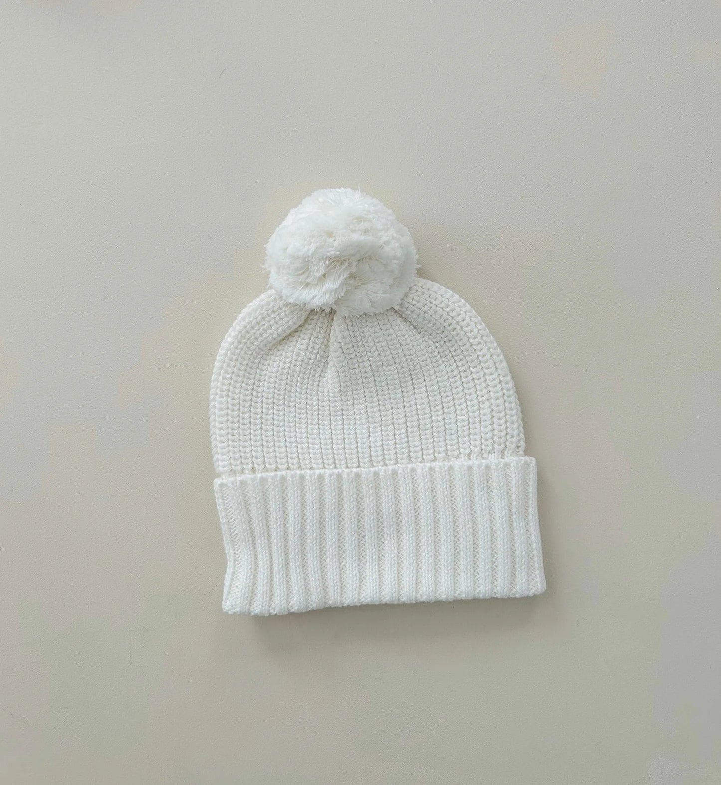 Petite + Co - Cuff Knit Beanie - Milk