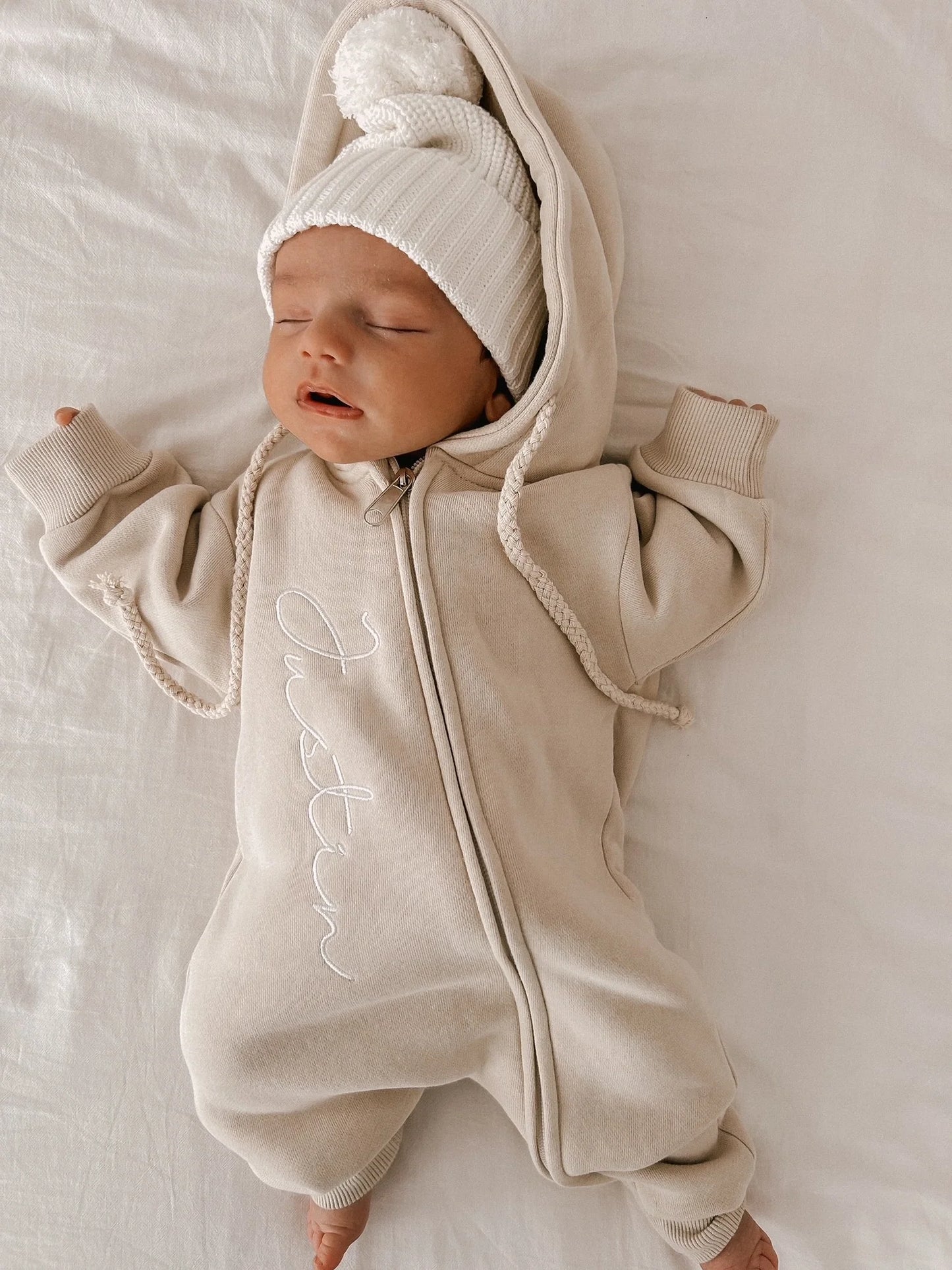 Petite + Co - Cuff Knit Beanie - Milk