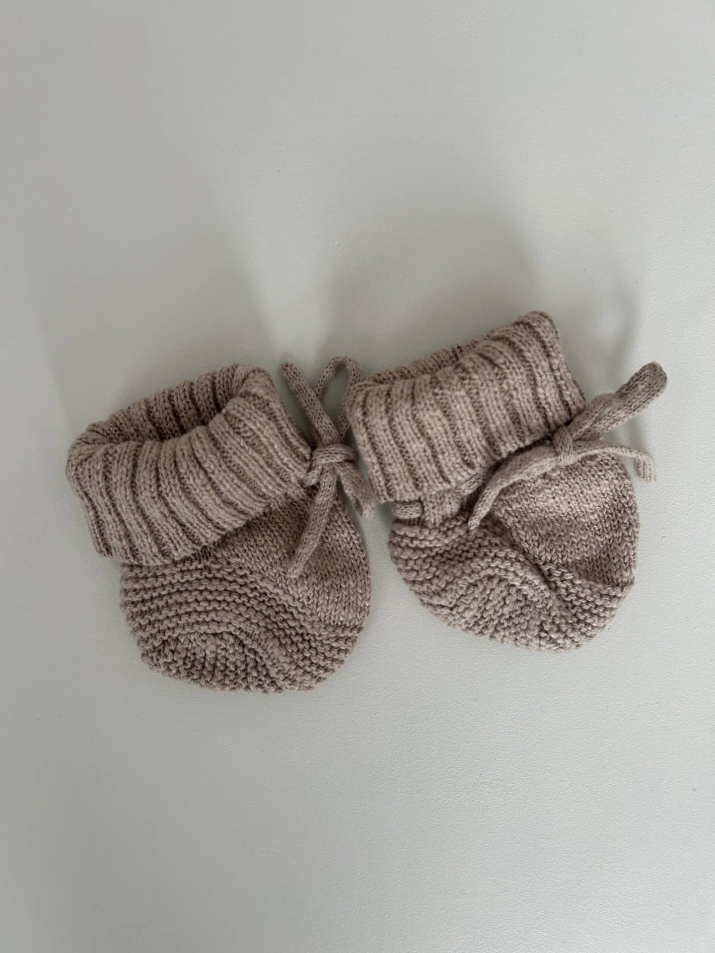 Petite + Co - Textured Cotton Booties - Brown